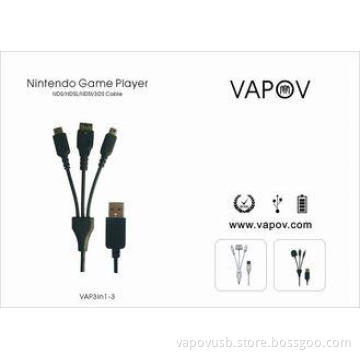 NDS NDSL NDSI 3DS Multifunction  Charging USB Cable For Nin